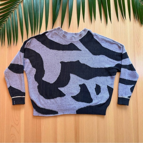 NIC+ZOE Abstract Intarsia Knit Sweater - Size L - Picture 6 of 16
